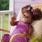 Jizhi Reborn Baby Dolls Black - 22 Inch Lifelike Soft Body Realistic-Newborn Baby Dolls Taupe Eyes Caramel Skin Tone Orange Crus