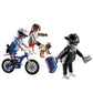 Playmobil Police Bicycle with Thief - Multicolor, Plastic, Model 70573, Size 18.7 x 4.7 x 14.2 cm