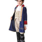Colorful House George Washington Costume Kids Colonial Outfits Boys American Revolution Historic Navy Blue(13-14Y,Blue)