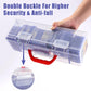 Glimstone Premium Storage Box For Toploader - Large For 200+ Toploaders Or 1000+ Trading Cards, Portable Sports Card Storage Box