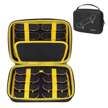 MGZNMTY Portable Storage Case for Teck Deck Ultra DLX Finger Skateboards, Fingerboard Carrying Case Compatible with 2 PCS Tech D