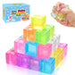 30 Pack Mini Ice Cube Squishy Fidget Toys for Kids and Adults, Mini Stress Cube Squeeze Toys, Square Stress Balls Sensory Toys f
