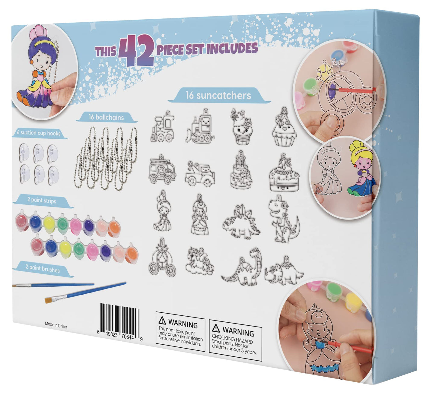 AoneFun Window Art for Kids - Stained Glass Kits for Kids with Window Paint Suncatcher Kits for Kids Window Art Kits for Kids Pa