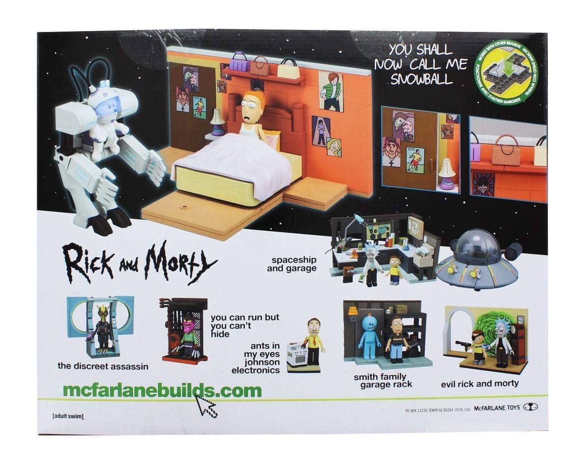 McFarlane Toys Rick & Morty Snowball Medium Construction Set, Model 12856-7, Building Set