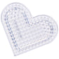 Perler Beads Basic Shapes Clear Pegboard Set, Small, Clear, 5 pcs