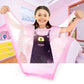 2 Pack Jelly Cube Slime Kit, With Pink & Blue Clear Water Slime, Super Soft & Non-Sticky, Bulk Christmas Slime, Classroom Prize,