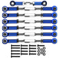 7-Pack Adjustable Alloy Turnbuckles Aluminum Camber Toe Links Set for 1/10 Traxxas Slash 2WD RC Truck Upgrade Hop-Up Parts