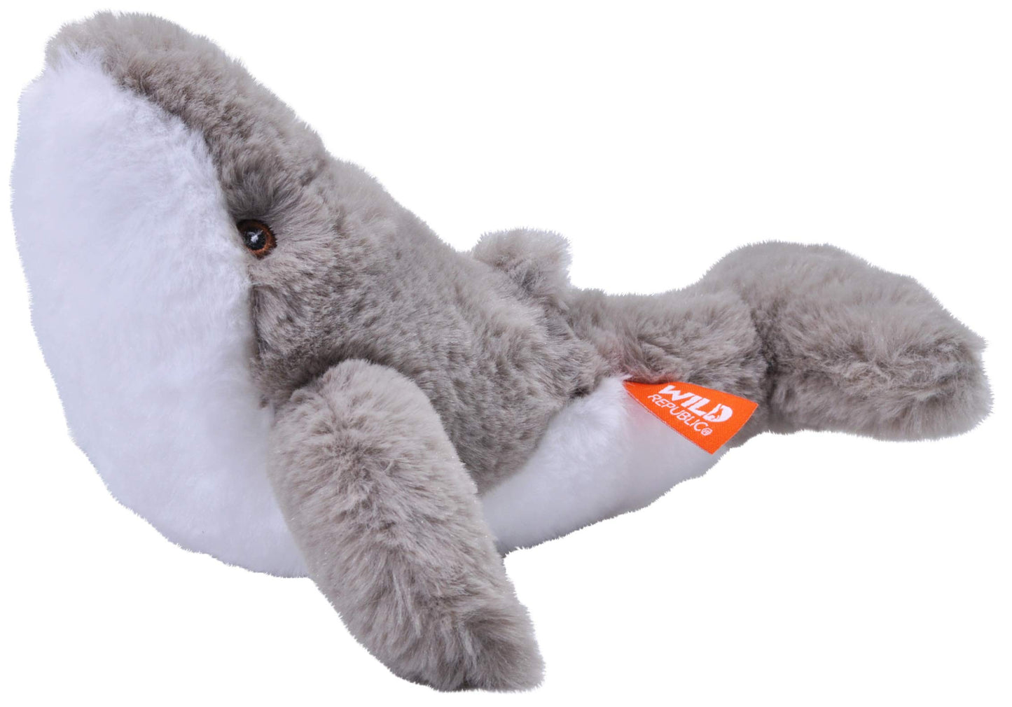 Wild Republic Ecokins Mini Humpback Whale Stuffed Animal 8 Inch, Eco Friendly Gifts For Kids, Plush Toy, Handcrafted Using 7 Recycled Plastic Water Bottles (25081)