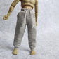 1/12 Scale Action Figure Sweat Pants Clothing for 1:12 6inch Male Action Figure Doll (Gray)