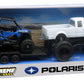 New-Ray Toys Die Cast Pick Up Truck With Polaris Rzr Xp1000 Eps