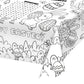 Gatherfun 2 pcs Disposable Easter Color-in Paper Tablecloth Decoration