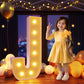 Imprsv 3Ft Marquee Light Up Letters J, Large Light Up Letters, Big Marquee Letters For Party Decorations Baby Shower Anniversary