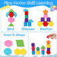 Zqftzq Montessori Lacing Bead Sequencing Toy Set For Toddlers 2 3 4 5 Years Fine Motor Skills Learning Resources Toys Stacking B
