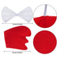 Jmkcoz Chicken 3D Animal Costume 3D White Chick Headband Bowtie Tail Tutu Set For Halloween Dress Up Christmas Cosplay Party