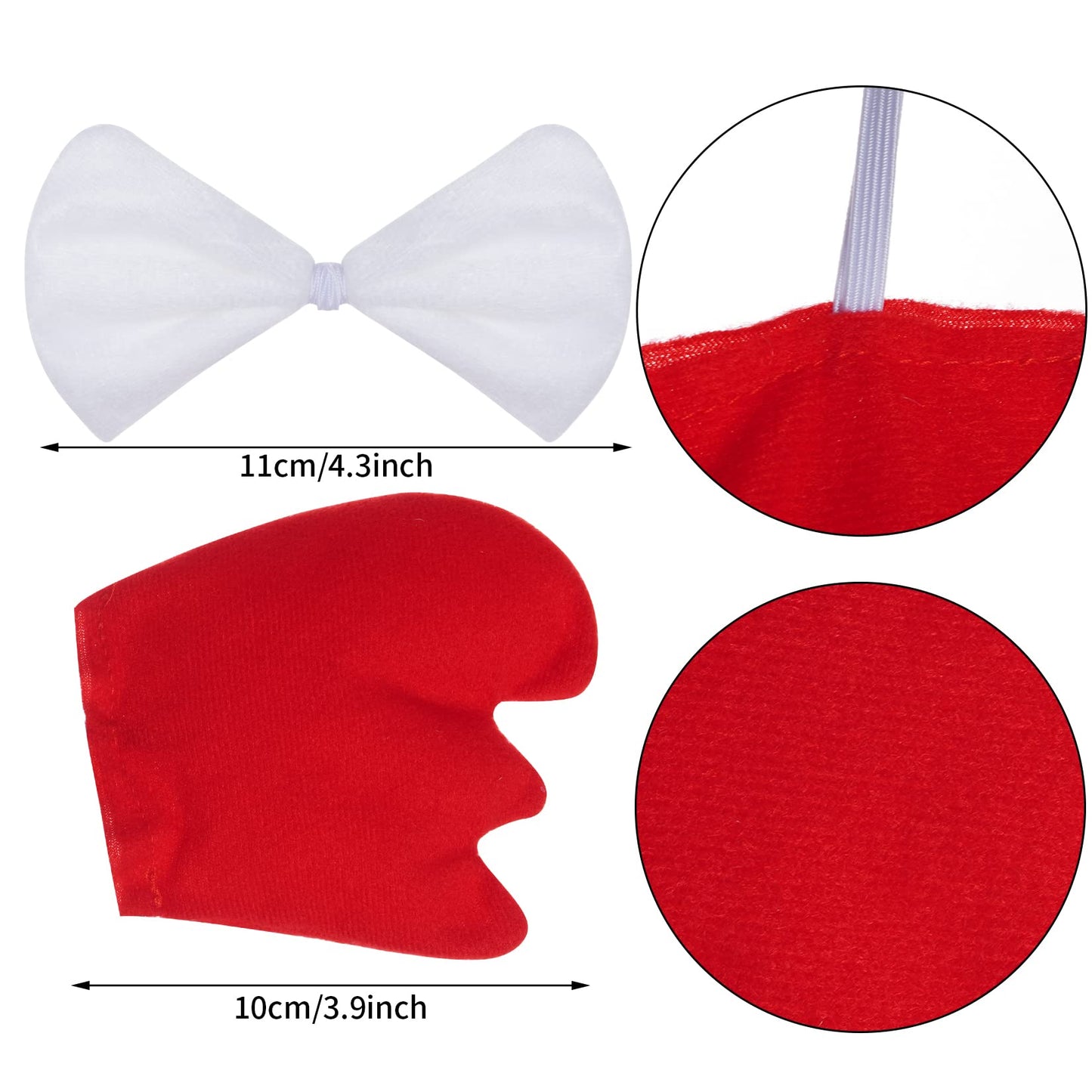 Jmkcoz Chicken 3D Animal Costume 3D White Chick Headband Bowtie Tail Tutu Set For Halloween Dress Up Christmas Cosplay Party