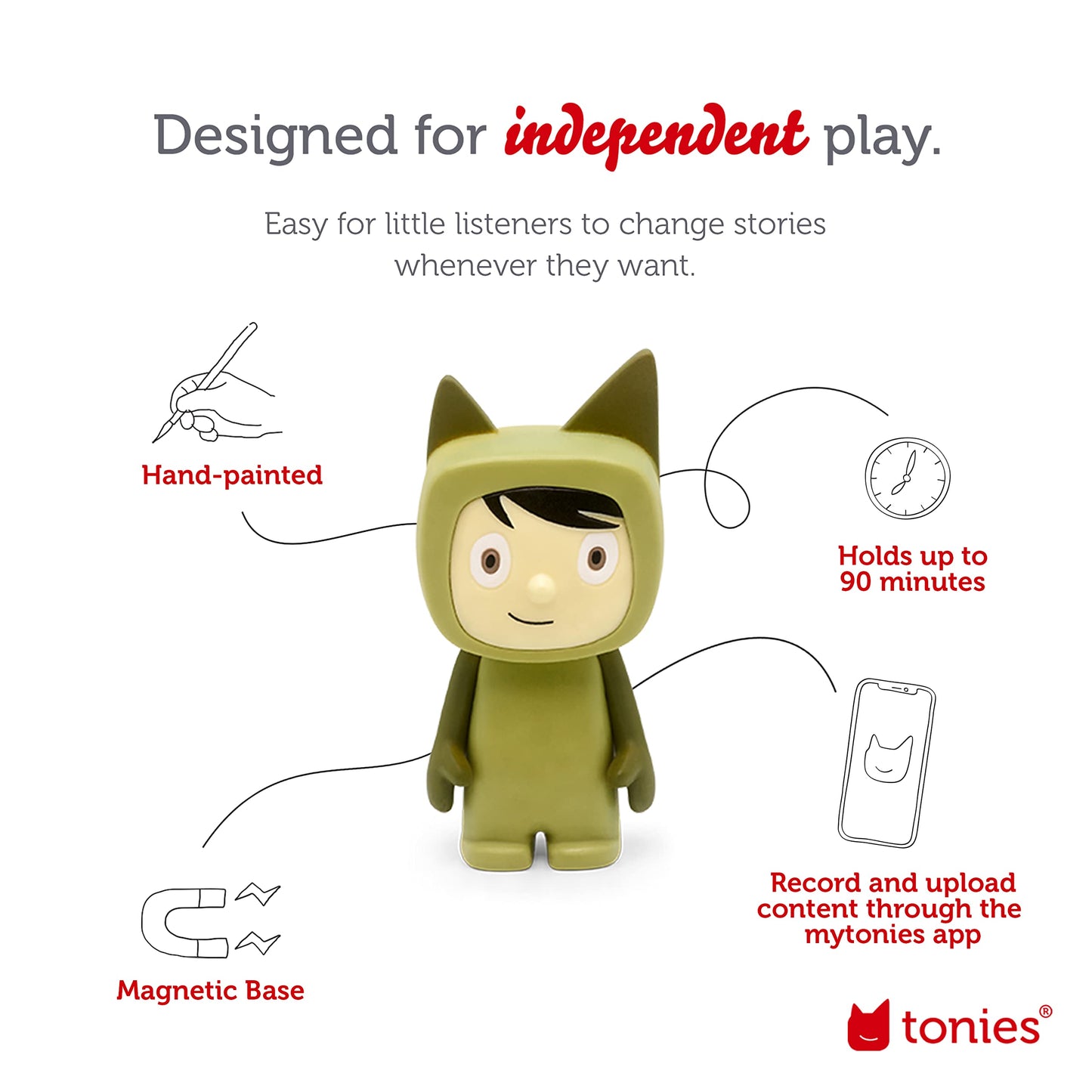 Tonies Creative Audio Character - Green/Light