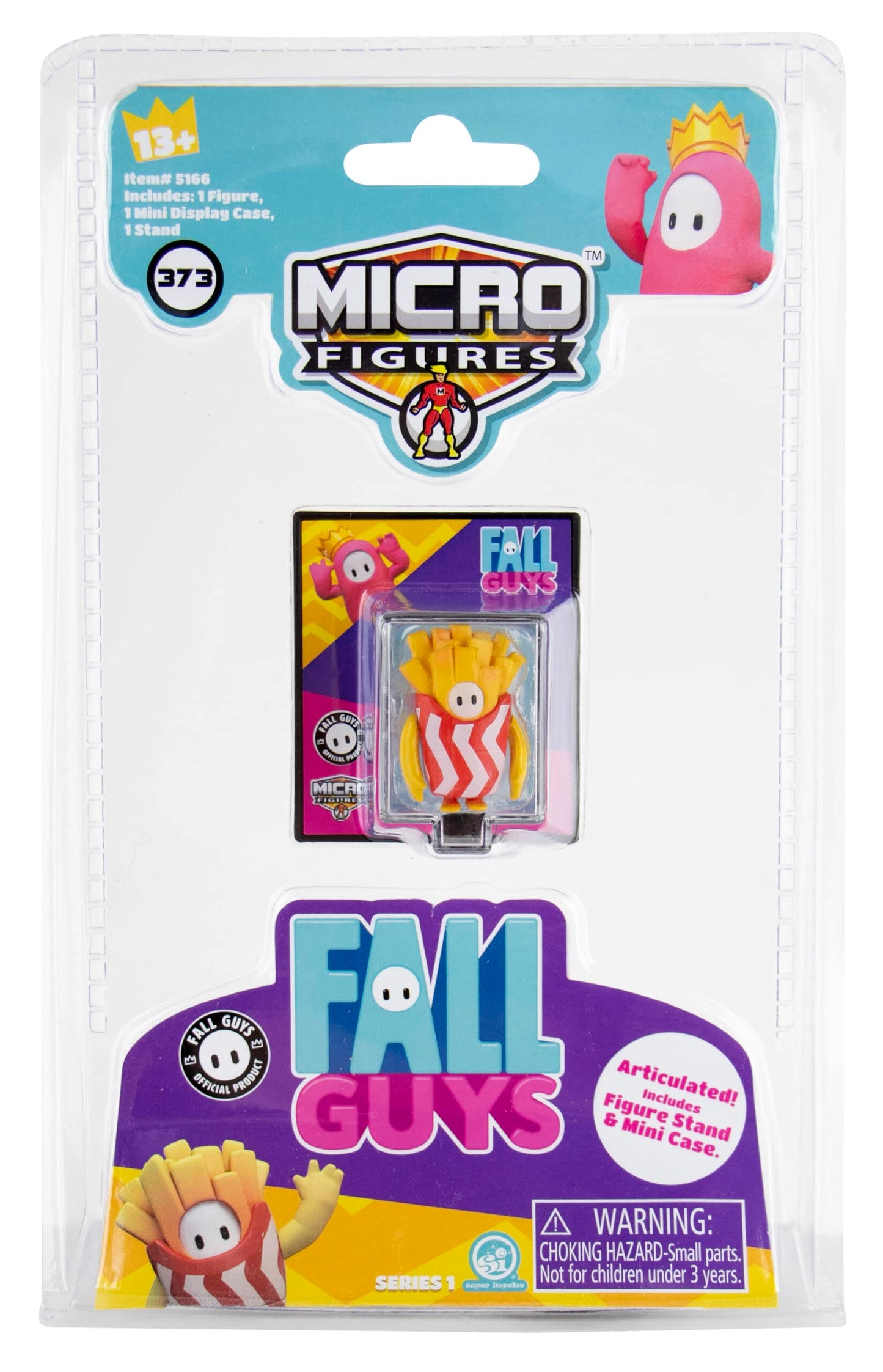 World's Smallest Fall Guys Micro Figures 4-Pack - Multicolor, 1.25 inches, Plastic