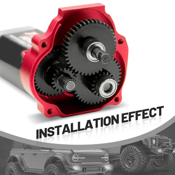 OGRC Metal Steel 16.6:1 High Range Transmission Gear Set Gearbox Gears with 11 Tooth Motor Pinion for TRX4M 1/18 RC Crawler Car