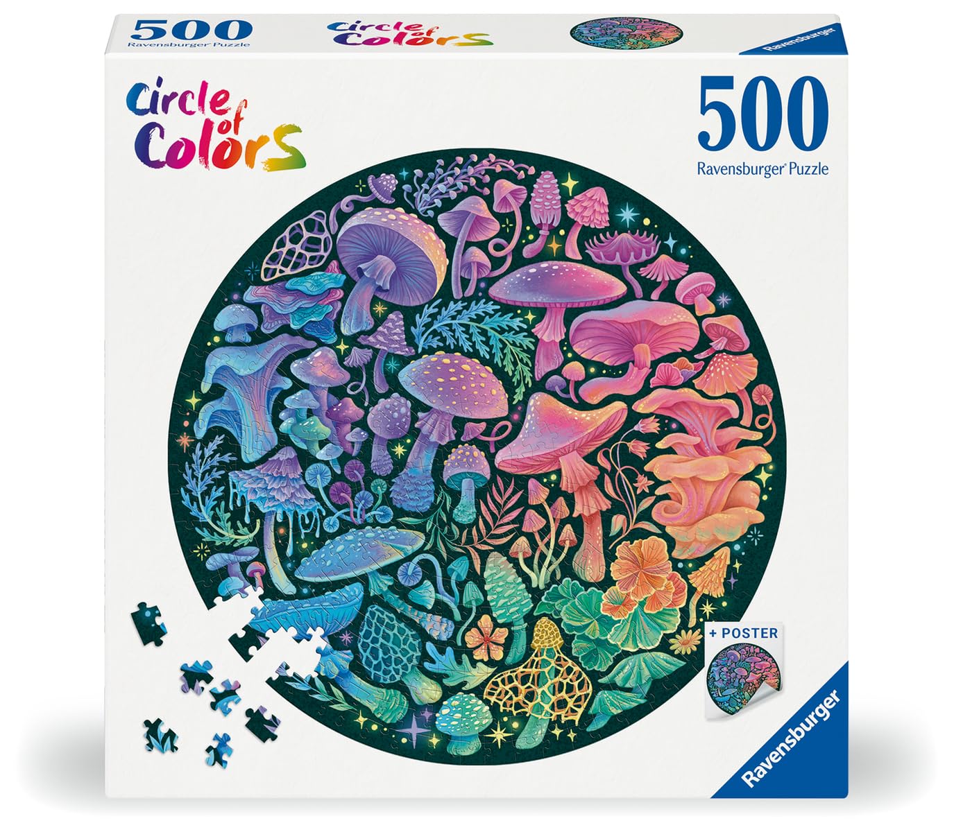 Ravensburger 500 Piece Large Format Jigsaw Puzzle - Multicolor, Cardboard, 20.5 x 20.5in, Model 12000822, Perfect for Adults