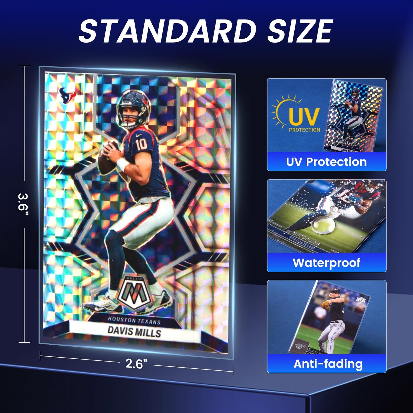 1200 Counts Card Sleeves, Penny Clear Card Sleeves For Trading Cards, Baseball Card Sleeve, Trading Card Sleeve, Soft Plastic Ca