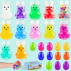 12Packs Easter Bunny Stress Balls With Eggs,Easter Basket Stuffers,Easter Squishy Squeeze Balls Bulk Fidget Toys For Adults,Stre