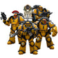 Joytoy Warhammer 40K Imperial Fists, Imperial Fists Legion Mkiii Tactical Four Person Team 1/18 Action Figure Collection Model