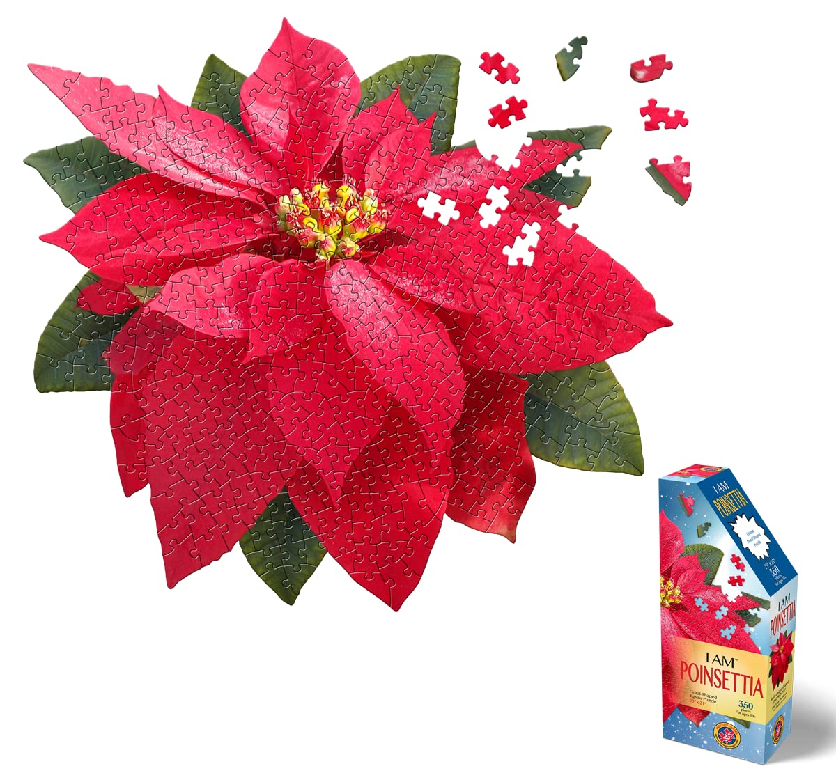 Madd Capp: I Am Lily - 350 Piece Jigsaw Puzzle - 8002 - Ages 10+, Unique Floral-Shaped Border, Challenging Random Cut, Includes