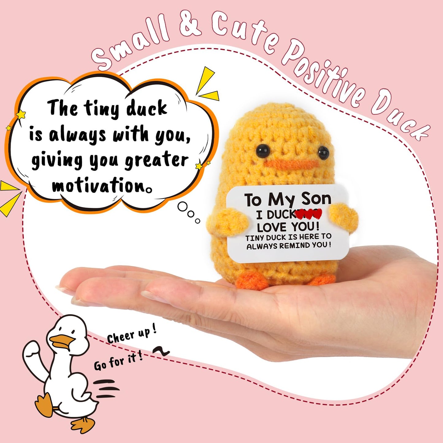 Mbl Birthday Gifts For Son From Mom - I Duck Love You, Handmade Crochet Knitted Duck To My Son Birthday Graduation Stocking Stuf