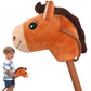 Waliki Stick Horse For Boys & Girls | Pretend Play Cowboy & Cowgirl Toy For Kids Ages 3-6 | Fun Active Toddler Toy (Caramel)