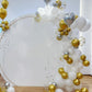 Paready Gold and Silver Latex Balloons, 12 Inch, 60 Pcs, Metallic Gold, Silver, and White Confetti for Celebrations
