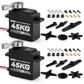 Smraza 45KG Servo Motor Steering High Torque for RC: 2pcs HV 8.4V Coreless Waterproof Digital Servo with Full Metal Gear for RC