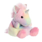Aurora Adorable Palm Pals Sorbet Unicorn Stuffed Animal - Pocket-Sized Play - Collectable Fun - Rainbow 5 Inches