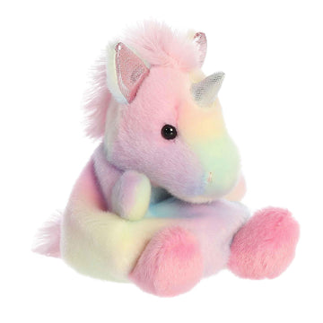 Aurora Adorable Palm Pals Sorbet Unicorn Stuffed Animal - Pocket-Sized Play - Collectable Fun - Rainbow 5 Inches
