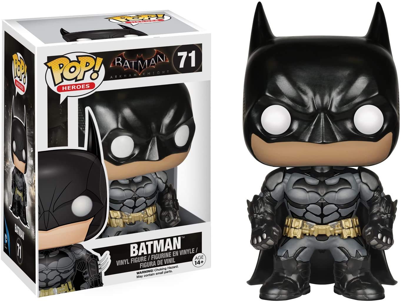 Funko Pop! Heroes: Dc Comics Batman: Arkham Knight - Batman #71 Vinyl Figure (Bundled With Pop Box Protector Case)