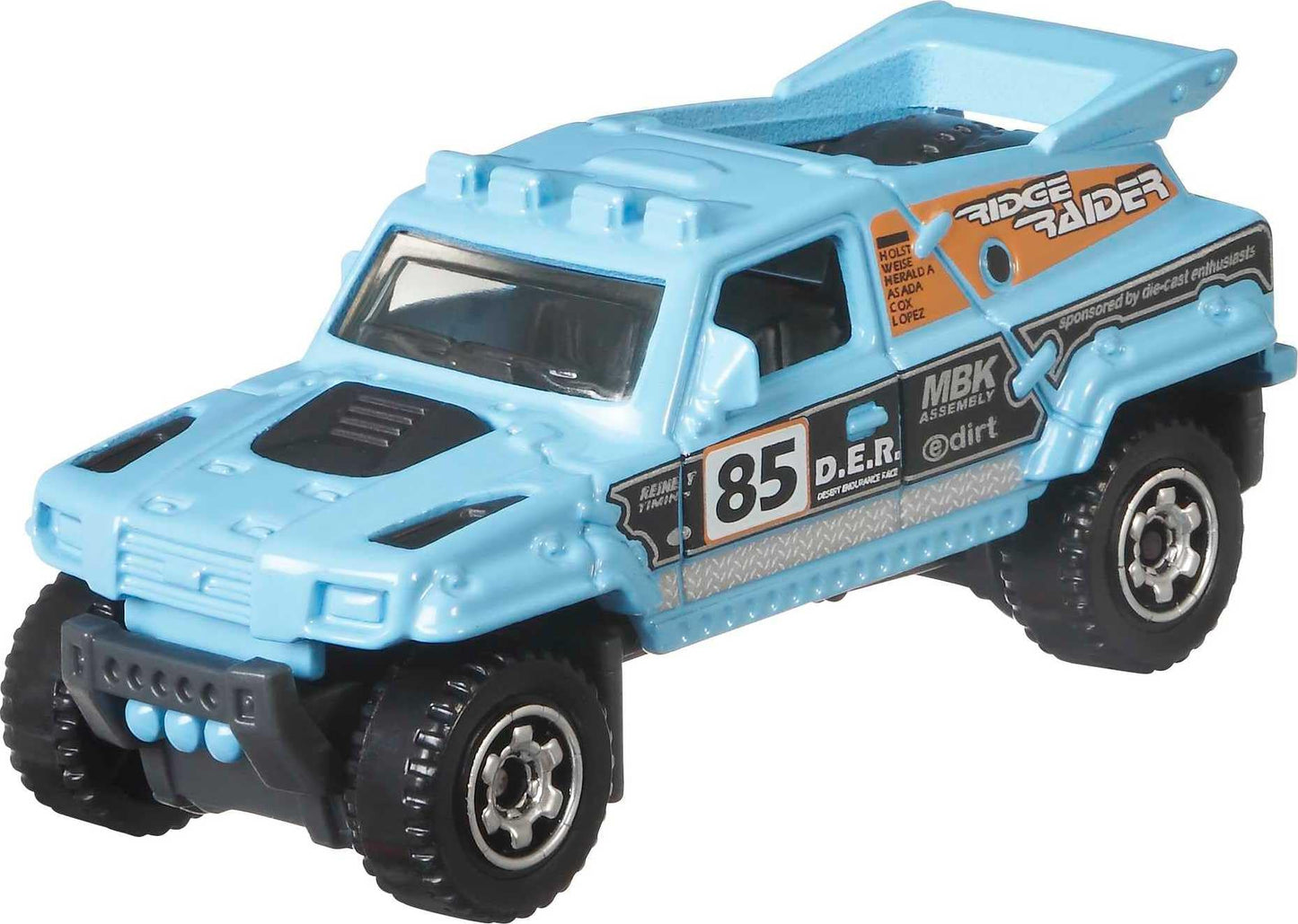 Matchbox 5-Pack of 1:64 Scale Metal Toy Cars, Blue Collection for Kids 3+, Model C1817