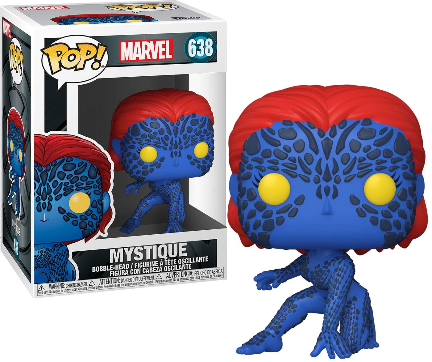 Funko Pop! Marvel Mystique - 20th Anniversary Vinyl Figure, 3.75 inches, Multicolor, Model 49286