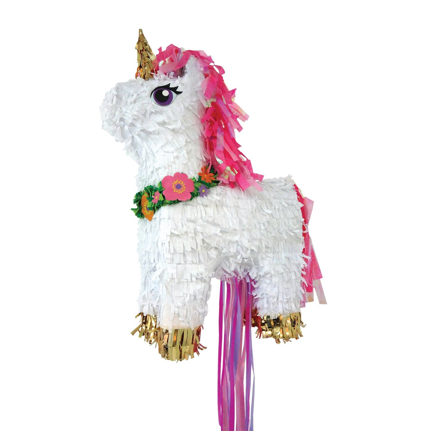 amscan (BOX20) (Dino2) Pinata Pull Magic Unicorn Deluxe