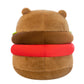 TXDRRA Capybara Plush Toy,Cute Capybara Stuffed Animal,Soft Brown Capybara Plushie,Gifts for Boys and Girls (Hamburger Capybara,