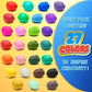 Essenson Air Dry Clay 27 Colors, Modeling Clay For Kids, Diy Molding Magic Clay For With Tools, Toys Gifts For Age 3 4 5 6 7 8+ Years Old Boys Girls Kids