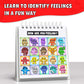 Feelings Flipbook For Kids By Professional Therapists - Learn To Identify 20 Different Emotions - Moods Coping Skills And Anger Control - For Children With Adhd, Autism (Asd), Special Needs, And More
