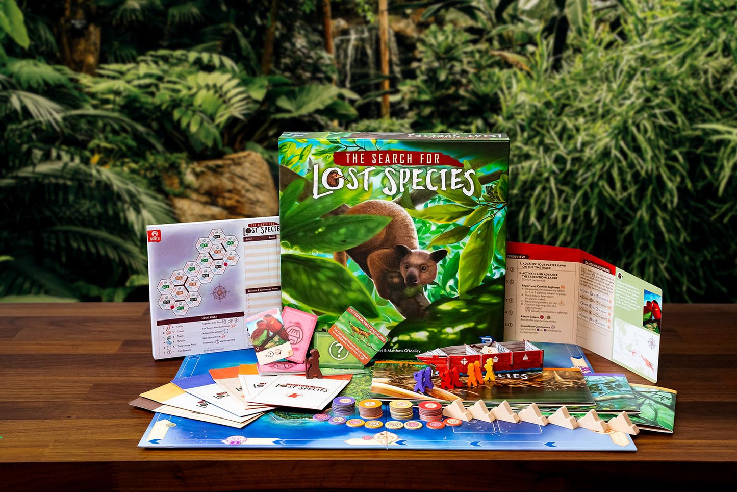 Renegade Games Studio The Search For Lost Species - Board Game, Renegade Games Original, Deduction Strategy Logic Animal Game, Ages 13+, 1-4 Players, 60-75 Min