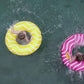 Inflatable Pool Floats For Adults And Teens, Pool Tubes With Handles, 39    Inner Tubes For Floating, Pink Round Pool Float, Flo