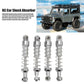 Rc Shock Absorber, 2 Pairs Aluminum Alloy Shock Absorber 60Mm Rc Car Modification Parts For Wpl C14 C24 Mn D90 99S (Silver)