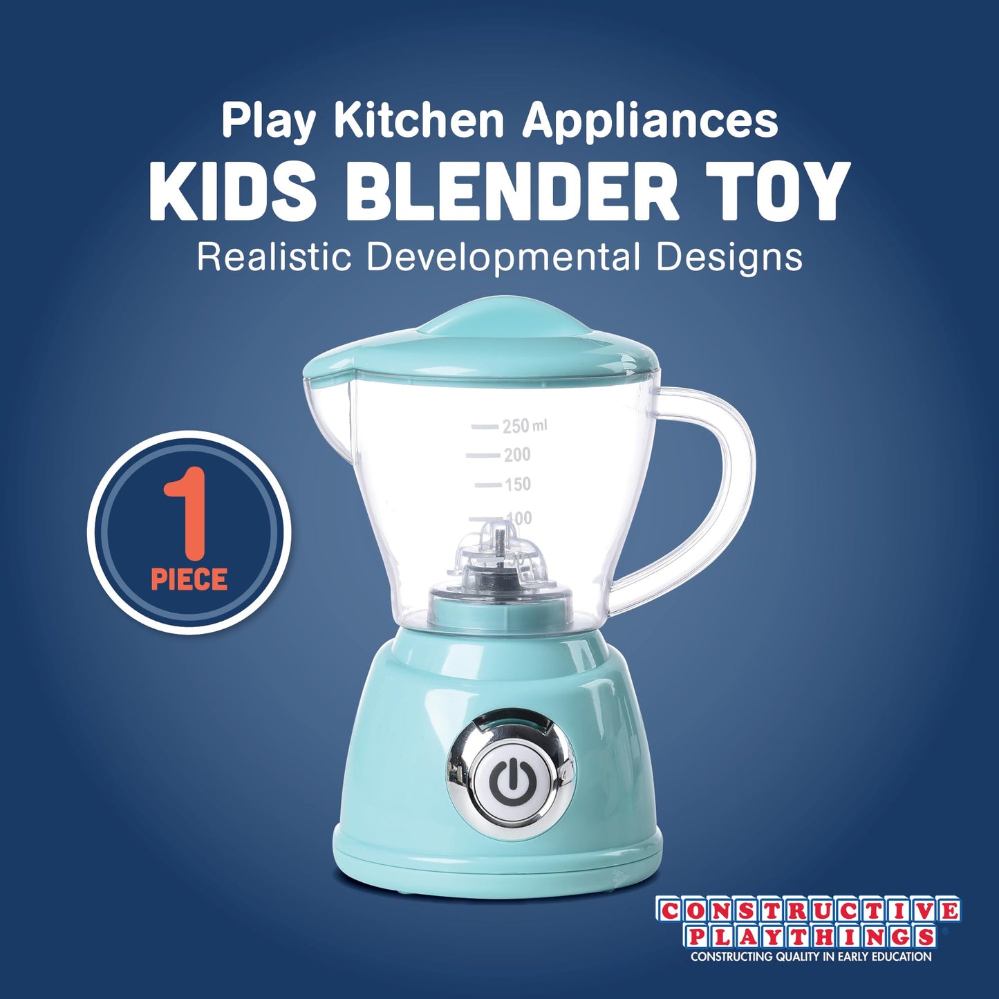 Constructive Playthings Toy Blender For Imaginative Play, Kitchen Appliances Learning Toy For Children Ages 3+