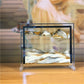Lcdoclak Moving Sand Art Picture (12 * 10 In),3D Hourglass Deep Sea Sandscape,3D Desktop Art For Home Office Decoration