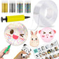 Toyunited Nano Tape Bubble Kit - Water Balloon Version With 9.8Ft Double Sided Tape & Syringe Toy, Craft Kit For Kids 4-8, Girls