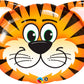 Tiger Shape Face Jungle Safari Zoo Birthday Party Supply Baby Shower 30 Balloon