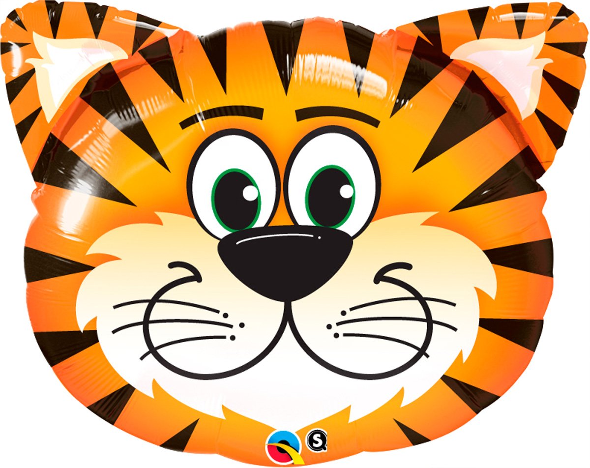 Tiger Shape Face Jungle Safari Zoo Birthday Party Supply Baby Shower 30 Balloon