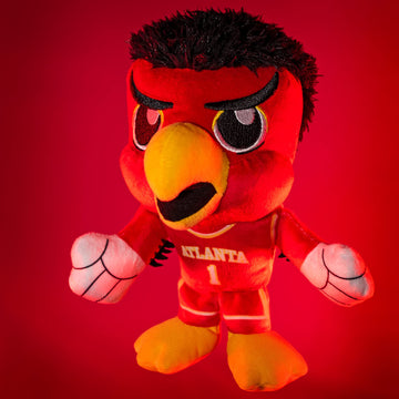 Bleacher Creatures Atlanta Hawks Harry The Hawk Mascot Kuricha Sitting Plush- Soft Chibi Inspired Mascot