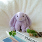 Apricot Lamb Plush Purple Bunny Rabbit Stuffed Animal, 8-Inch Soft Polyester Toy with Fluffy Ears